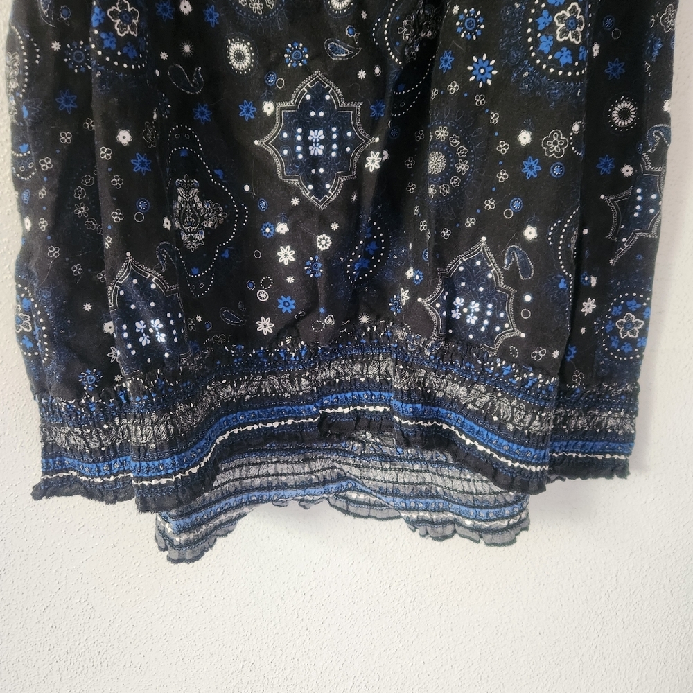 Maurices Black and Blue Patterned Camisole - Picture 7 of 9